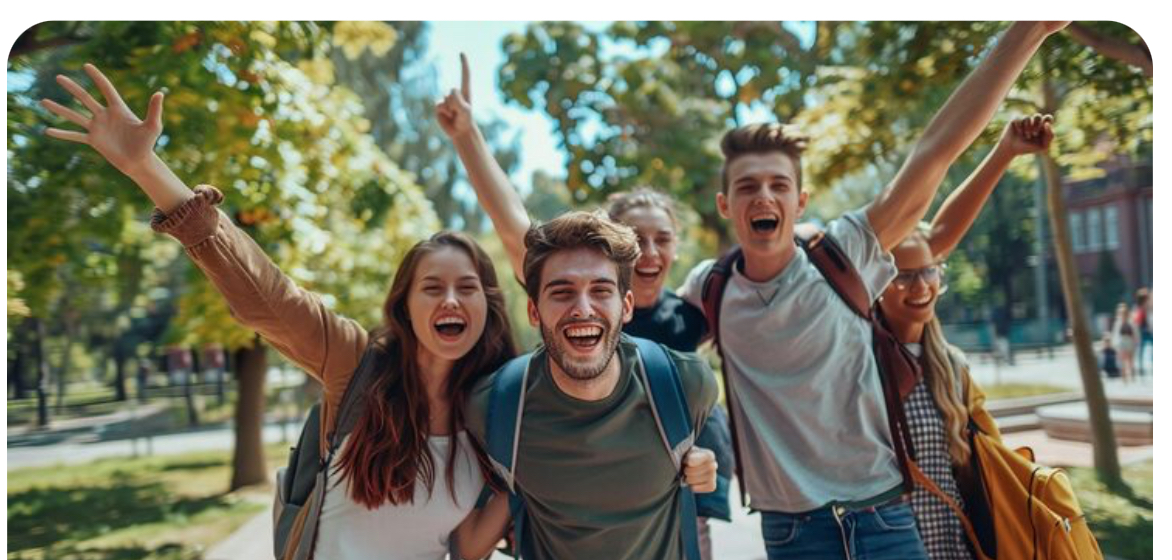 Ragazzi all’aperto in primavera